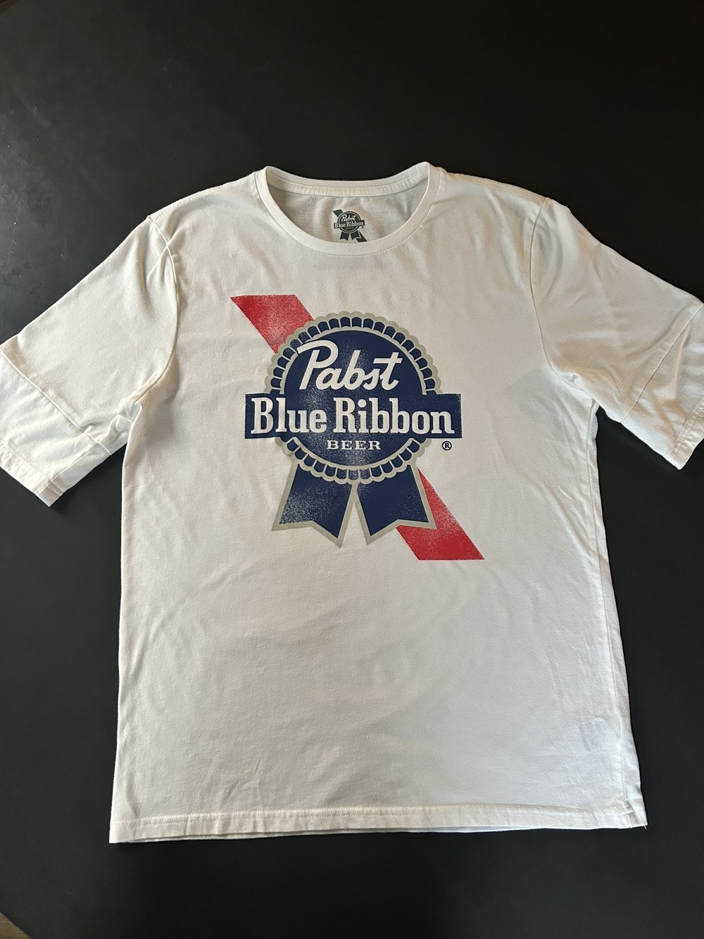 Vintage Style PBR Pabst Blue Ribbon Graphic Tee Shirt Large